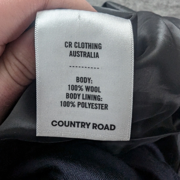 Country road purple and black long sleeve wool dress Size large - Picture 7 of 9